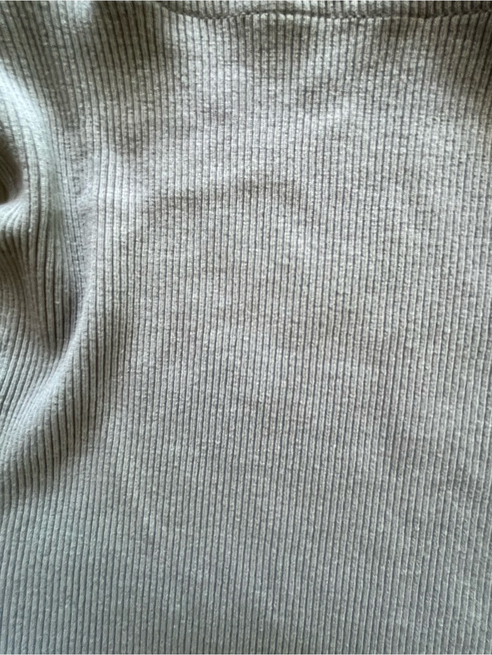 Weekday Slim Ribbed Tee in Gray - Picture 3 of 4